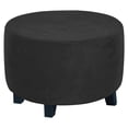 thumbnail image 2 of POINTERTECK Ottoman Footrest Covers for Diameter 48-55 Black, 2 of 7