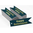 thumbnail image 2 of Inkdotpot Pack Of 100 Happy Retirement Favor Paper Tags Craft Real Gold Foil Hang Tags, 2 of 6