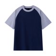 thumbnail image 4 of Birdeem Chemises pour Hommes T-Shirt à Manches Courtes Col Rond Assorti de Couleurs Automne, 4 of 9