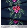 thumbnail image 2 of Soimoi Poly Georgette Fabric Floral & Leaves Tropical Print Fabric by Yard 52 Inch Wide, 2 of 2