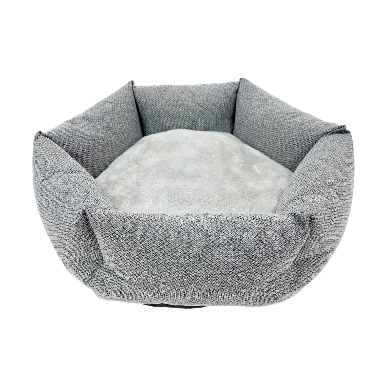 Pet Spaces Cuddler Dog Bed - Cat Bed, 19.5 inches, grey