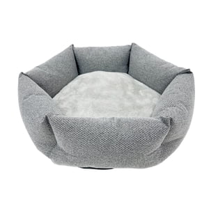 Pet Spaces Cuddler Lit de chien - Lit de chat, 19.5 pouces, gris