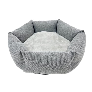 Pet Spaces Cuddler Dog Bed - Cat Bed, 19.5 inches, grey