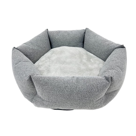 Pet Spaces Cuddler Dog Bed - Cat Bed, 19.5 inches, grey