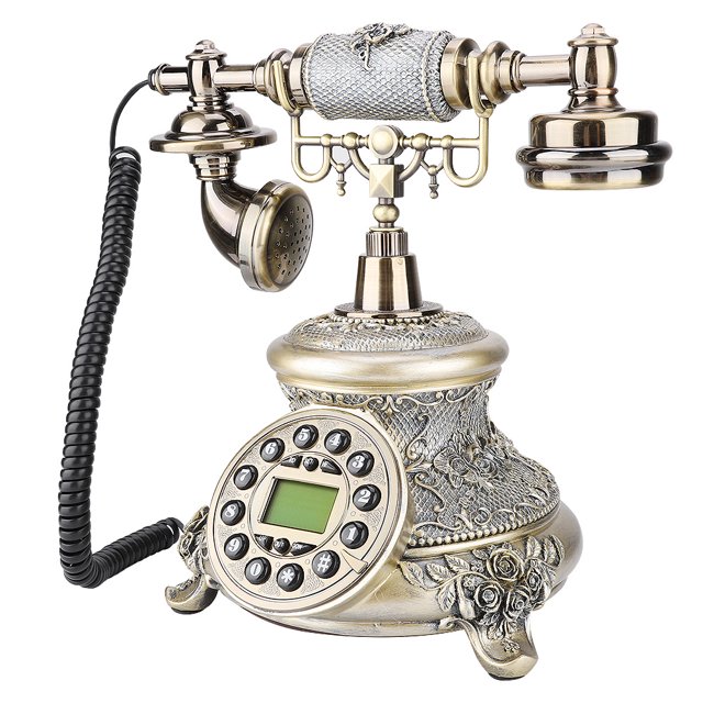 Office Telephone,MS-5700D EU Retro Style Home Telephone Landline Enhanced Durability