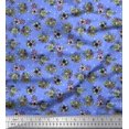 thumbnail image 1 of Soimoi Poly Georgette Fabric Star,Leaves & Rose Floral Decor Fabric Printed Yard 42 Inch Wide, 1 of 3
