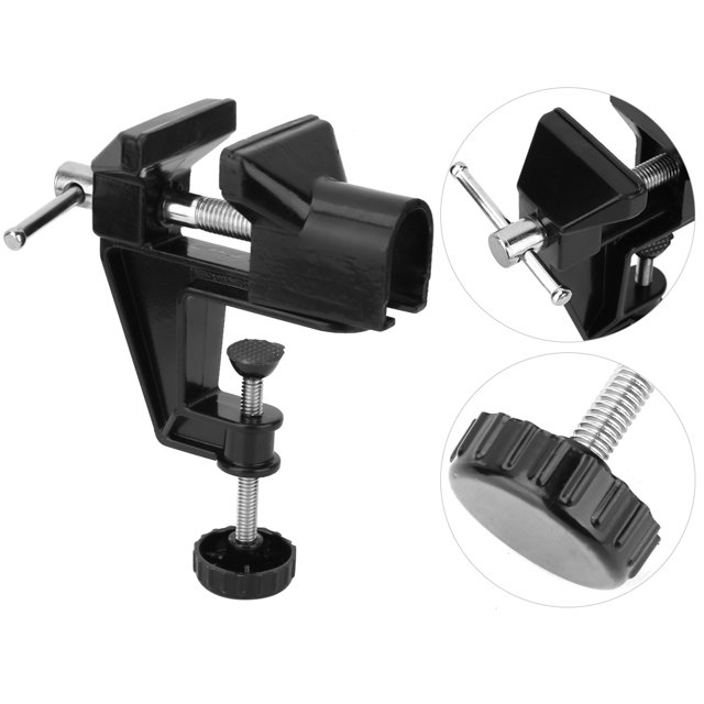 Mini Étau de Table, Étau de Banc Mini Étau de Table en Alliage d'Aluminium Rotation à 360 Degrés Pince Ménagère Outil Machine Universel Pinces de Banc de Travail