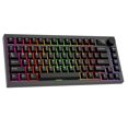 thumbnail image 1 of TECWARE Spectre Clavier de Jeu Mécanique 75 % RVB avec Écran LCD Personnalisable, Bouton Multifonction, Montage à Joint, Face Sud Prises Universelles 5 Broches Interchangeables à Chaud Blac, 1 of 8