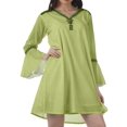 thumbnail image 3 of Moomaya Robes de Plage Imprimées Femmes Robe Aguichant Robes Mini Brodées pour Femmes, 3 of 4