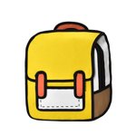 KVPLBQFD School Backpack for Travel Backpack School Theme Park Backpack Corporate Backpacks School Women School Purse, Yellow One Size