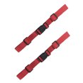 thumbnail image 1 of 2pcs Backpack Chest Belt Nylon Waist Strap with Quick Release Buckle for Hiking Chest Strap Red, 1 of 8