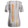 thumbnail image 3 of Birdeem Fashion Woman Round Neck Printing Short Sleeve T Shirt Blouse Tops Sweatshirt, 3 of 5