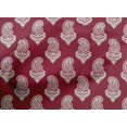 thumbnail image 5 of oneOone Cotton Cambric Red Fabric Block Craft Projects Decor Fabric Printed By The Yard 56 Inch Wide, 5 of 5