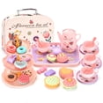 thumbnail image 1 of 36Pcs Toy Tea Set Funny Afternoon Tea Set Toy Interactive Pretend Play Tea Party Set Learning Role Play Funny Dessert Food Reusable Simulation Teacup Toy for Toddler Girls Boys, 1 of 11