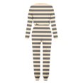 thumbnail image 4 of Plebaso Ensemble 2 Pcs Garçons Filles Tenues Rayées Manches Longues Col Rond Hauts Joggeurs Vêtements Décontractés Enfants, 4 of 5