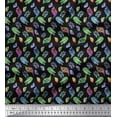thumbnail image 1 of Soimoi Moss Georgette Fabric Coral & Seashell Ocean Decor Fabric Printed Yard 42 Inch Wide, 1 of 1