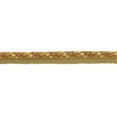thumbnail image 1 of 3/8" (1cm) Marrakesh Collection Decorative Twisted Rope Cord with Lip | Cord Trim (Style# 0038RW), Gilded Gold Multicolor #VL04 (Gold, Light Brown, Light Gold) 5 Yards (15 ft/4.5m), 1 of 1