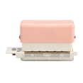 thumbnail image 2 of 6 Hole Paper Puncher, Paper Punch Puncher Cute Style Convenient Practical  For Home Transparent,Pink, 2 of 8