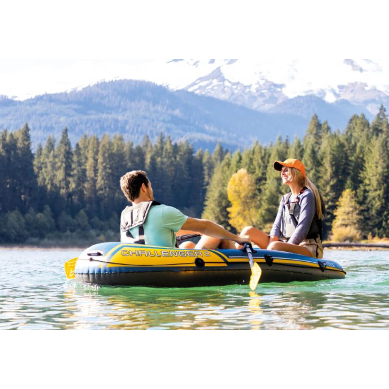 Ensemble de bateau Intex Challenger 2, âge : adulte