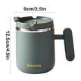 thumbnail image 3 of Offre Spéciale! Tasse en Acier Inoxydable avec Couvercle et Poignée 450 ml Tasse Réutilisable à Double Isolation pour la Maison, le Bureau et le Voyage Tasses à Café Tasses pour le Déjeuner, 3 of 6