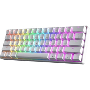 Jeu mécanique RGB LED clavier - Commutateurs Rouge Optique Gaétron Blanc
