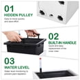 thumbnail image 3 of Edtara Large Rattan Flower Pots, 22.4" Planters With Trays, Wheels, and Water Level Monitor for Indoor and Outdoor Decor, 3 of 7