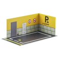 thumbnail image 3 of 1:32 Parking Lot Model Car Diecast Garage for Diorama Display Mini Scale Collection Background 32068 Yellow, 3 of 4