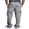 thumbnail image 4 of Men Cargo Jogger Sweatpants with Pocket Athletic Pants, 4 of 4