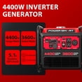 thumbnail image 4 of PowerSmart 4400-Watt Portable Generator, Gas Powered Open Frame Inverter Generator, EPA Compliant, 4 of 9