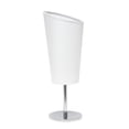 thumbnail image 1 of Simple Designs Mini Chrome Table Lamp with Angled Fabric Shade, 1 of 9