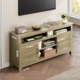thumbnail image 1 of AKDSteel Meuble Télé de 63 Pieds', Console Télé Moderne pour Salon avec Tablettes Ajustables, 1 of 4