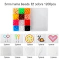 thumbnail image 4 of Abbracc 12 Colors 5mm Fuse Beads Set Hama Beads with Box Handmade Craft for, 4 of 9