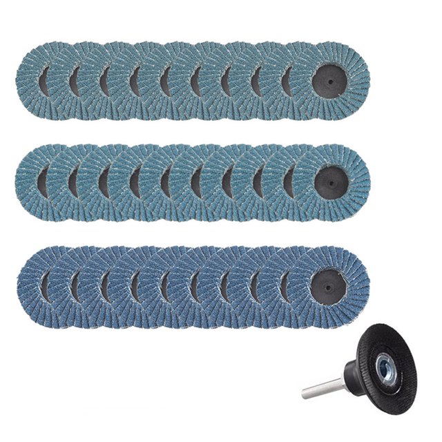Professional 2 Inch Zirconia Alumina Sanding Discs, Industrial Grade Flap Discs for Quick Change Applications, Safety Torque Spiral Design, Grinding Wheels for Metal, Rust