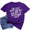 thumbnail image 4 of Birdeem Femmes Filles Grande Taille T-Shirts Imprimés Manches Courtes Col Rond T-Shirt Blouse Hauts, 4 of 7
