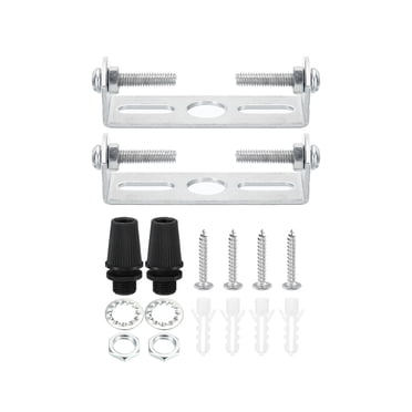 Unique Bargains Plaque de Plafonnier 55 mm Kit Support de Montage de Luminaire Plaque Barre Croisée en Acier pour Luminaire Mural Suspendu 2 Ensembles