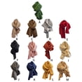 thumbnail image 4 of Maytalsory Luxurious Single Color And Pleated Scarf For Women Stylish And Versatile Universal Match black, 4 of 6