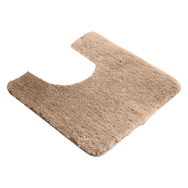 Toilet Rugs U Shaped Washable,Toilet Floor Mats U Shape,Thin Toilet Rugs Non Slip Absorbent Quick Dry Low Pile Toilet Mat,Microfiber Bathroom Rugs,Shaggy Bath Mat,Contour Bathroom Mats Toilet Base