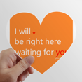 thumbnail image 1 of I Am There For You Art Deco Fashion Heart Vinyl Sticker Bicycle Bottle Decal, 1 of 3