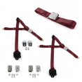 thumbnail image 1 of Chevy Impala 1958 Avion 3 Points Burgandy Kit de Ceinture de Sécurité Rétractable avec Bracketry - 3 Ceintures, 1 of 1