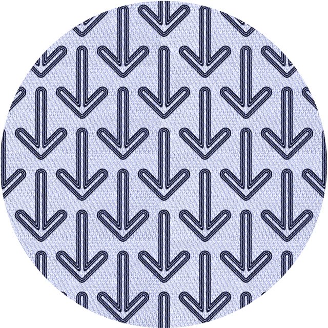 Ahgly Company Tapis Rond Lavable en Machine Intérieur Transitionnel Bleu Lavande, 6 Pieds Rond