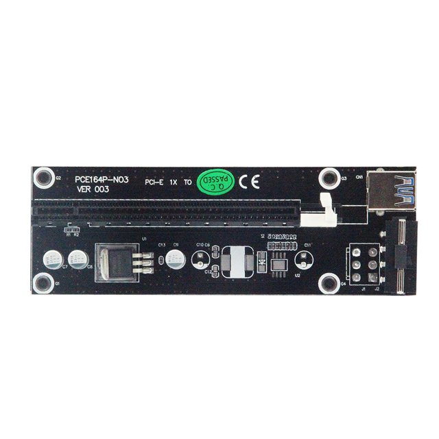 Maytalsory 30/60CM PCI-E Riser Card PCIe 1x to 16x USB 3.0 Data Cable Mining Black 30CM 1Set