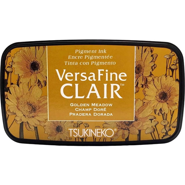 Tsukineko Versa Fine Clair Ink Pad Full GoldenMadw