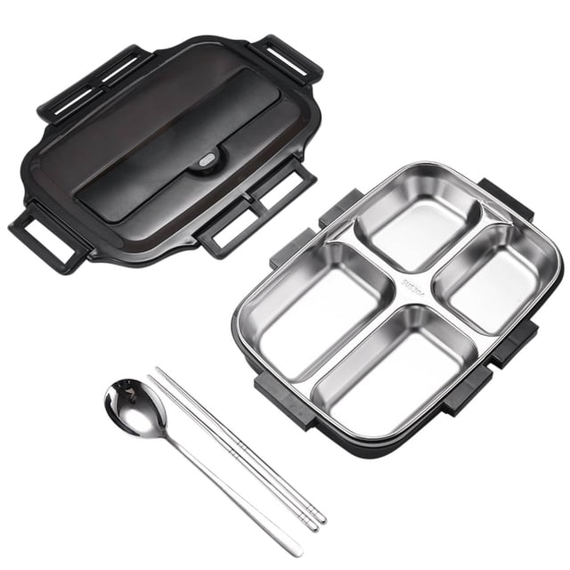 Dvkptbk bento box Stainless Steel Insulated Multi Layer Bento Food Container Storage Lunch Box 1L