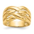thumbnail image 1 of 14K Yellow Gold High Polished Woven Dome Ring, 1 of 2