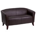 thumbnail image 1 of HERCULES Imperial Series White Leather Loveseat, 1 of 9