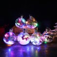 thumbnail image 1 of 6Pcs Shining Christmas Balls With LED Light Pendants Refillable Ball Christmas Tree Hanging Ball Ornaments For Party, 1 of 8