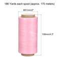 thumbnail image 2 of Unique Bargains 186 Yards 210D/1mm Leather Sewing Thread Polyester Waxed Cord, Light Pink, 2 of 5