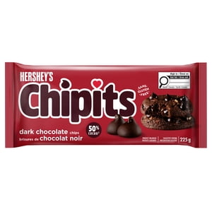 HERSHEY'S CHIPITS DARK Des croustilles de chocolat, 225g
