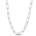 thumbnail image 1 of Collier chaîne paperclip de Miabella en argent sterling, 1 of 3