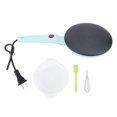 thumbnail image 2 of Electric Crepe Maker Non Stick Plate Auto Temperature Control 8 Inch Machine with Silicone Spatula Egg Whisk Green Base, 2 of 7